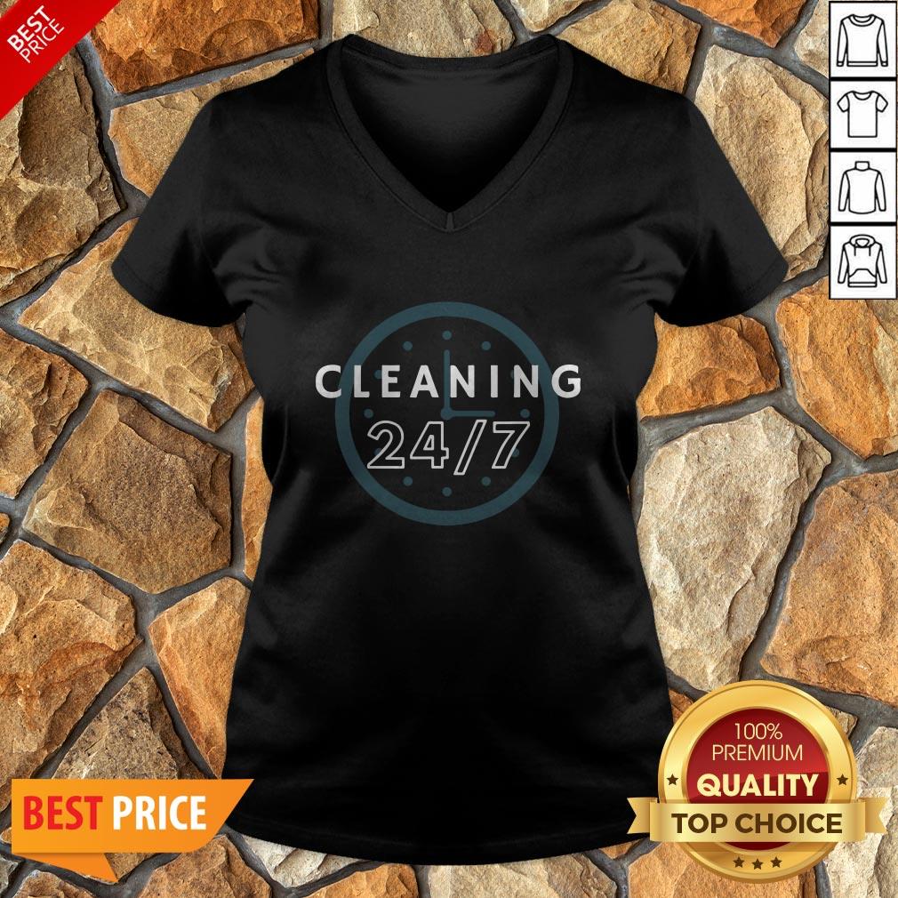 Cleaning 247 Housekeeping Humor Shirt