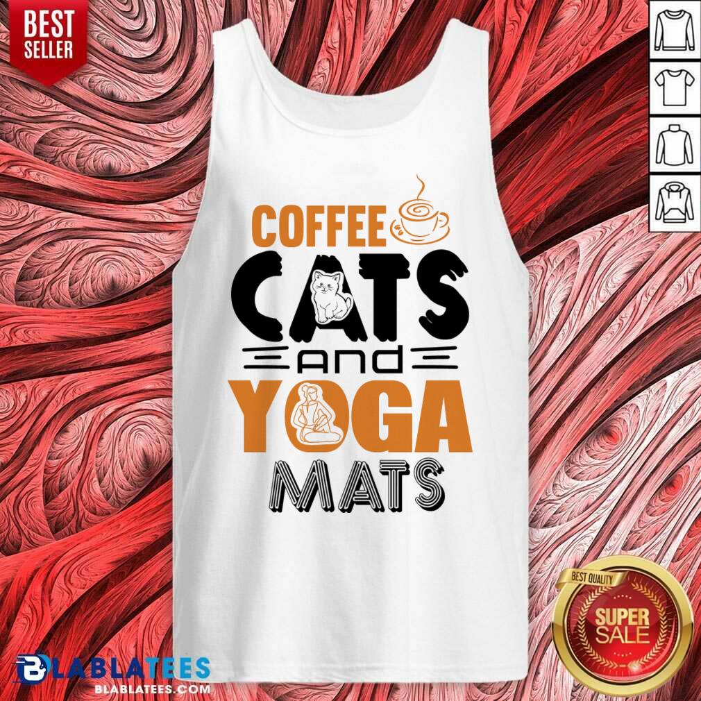 Coffee Cats And Yoga Mats Shirt