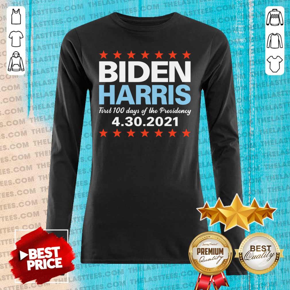 Cool Biden Harris First 100 Days Presidency 4-30-2021 T-Shirt