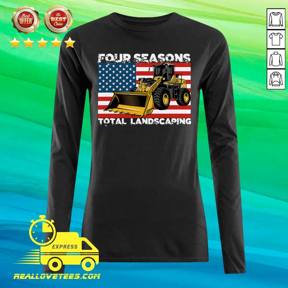 Cool Four Season Total Landscaping American flag Shirt