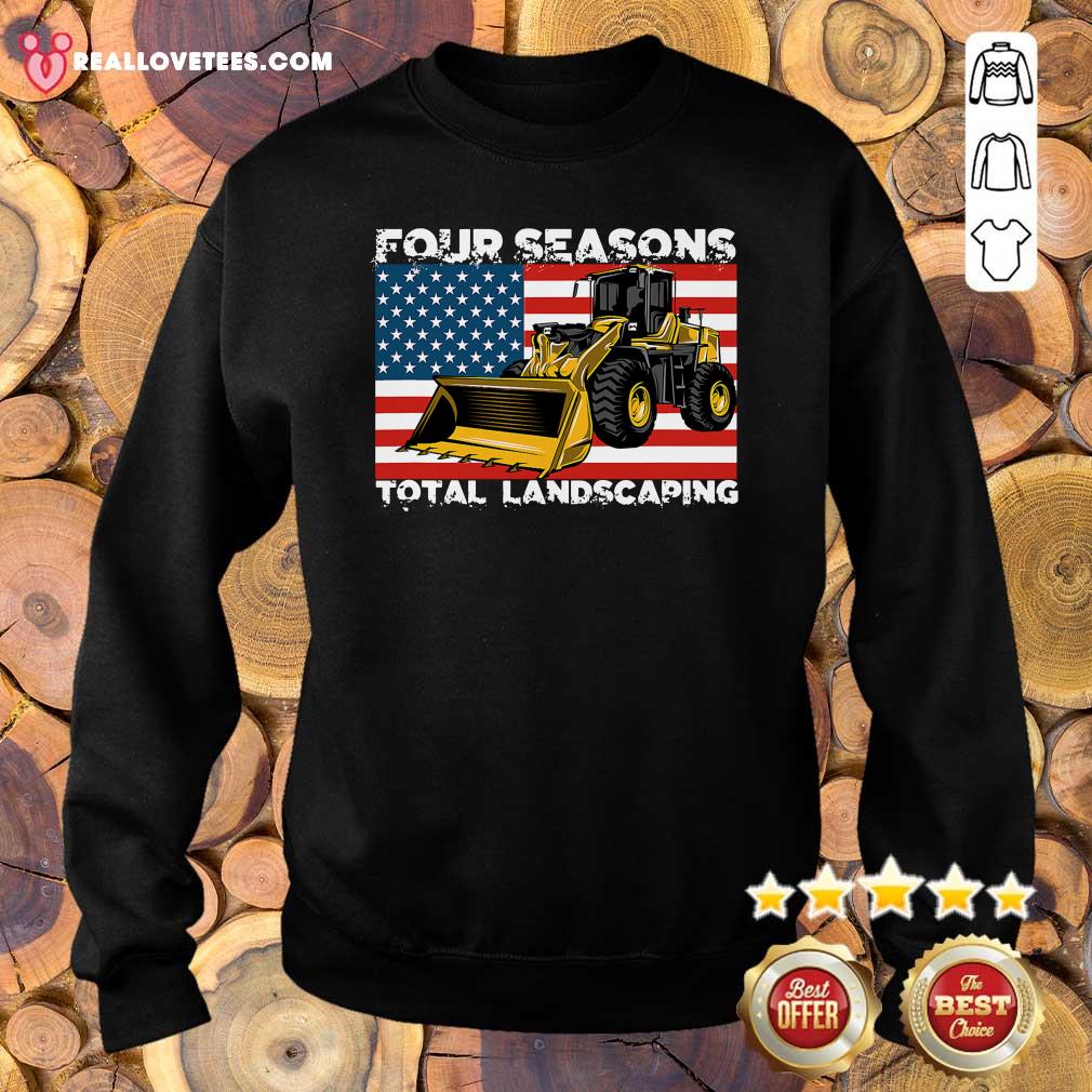 Cool Four Season Total Landscaping American flag Shirt