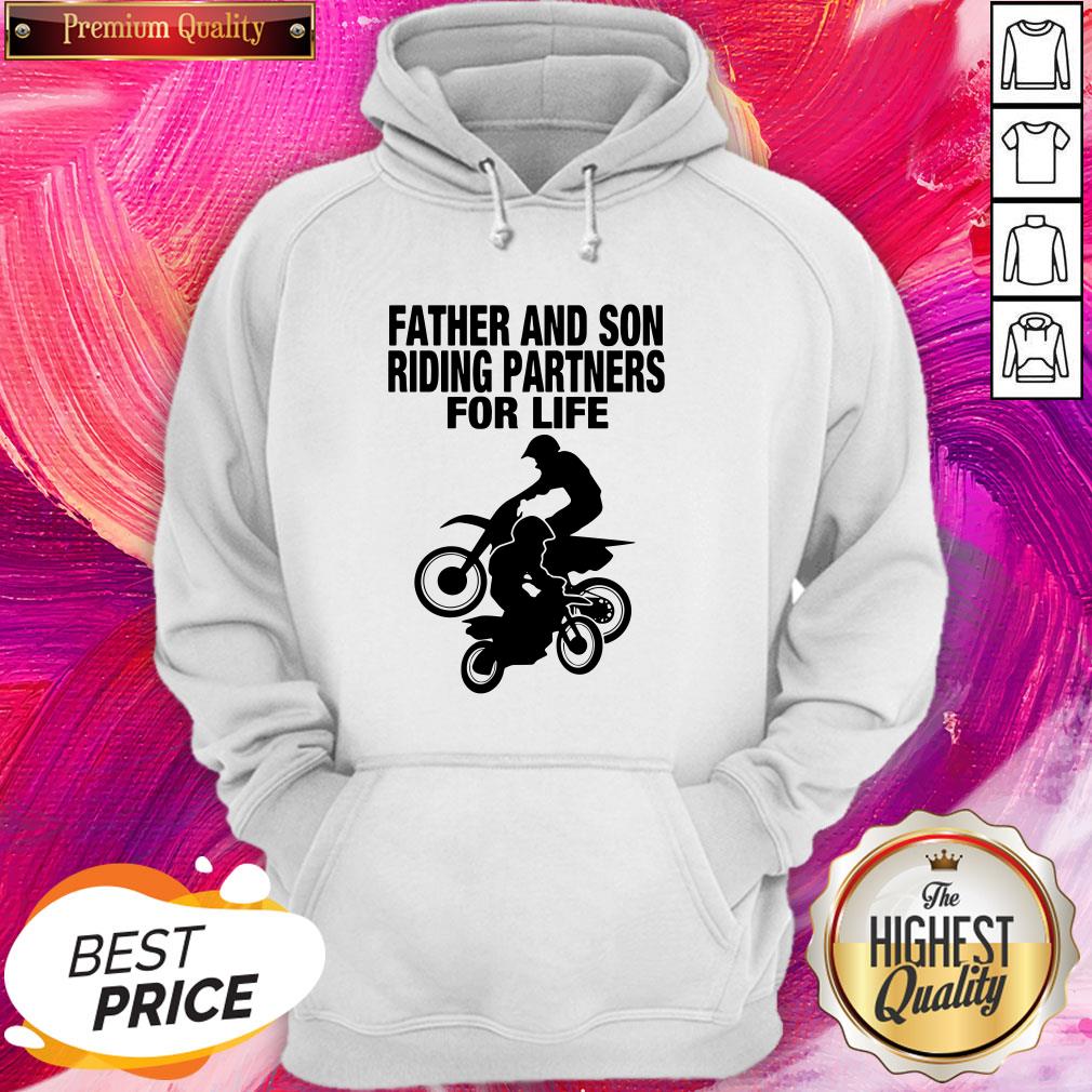 Cool Motocross Father And Son Riding Partners For Life Shirt