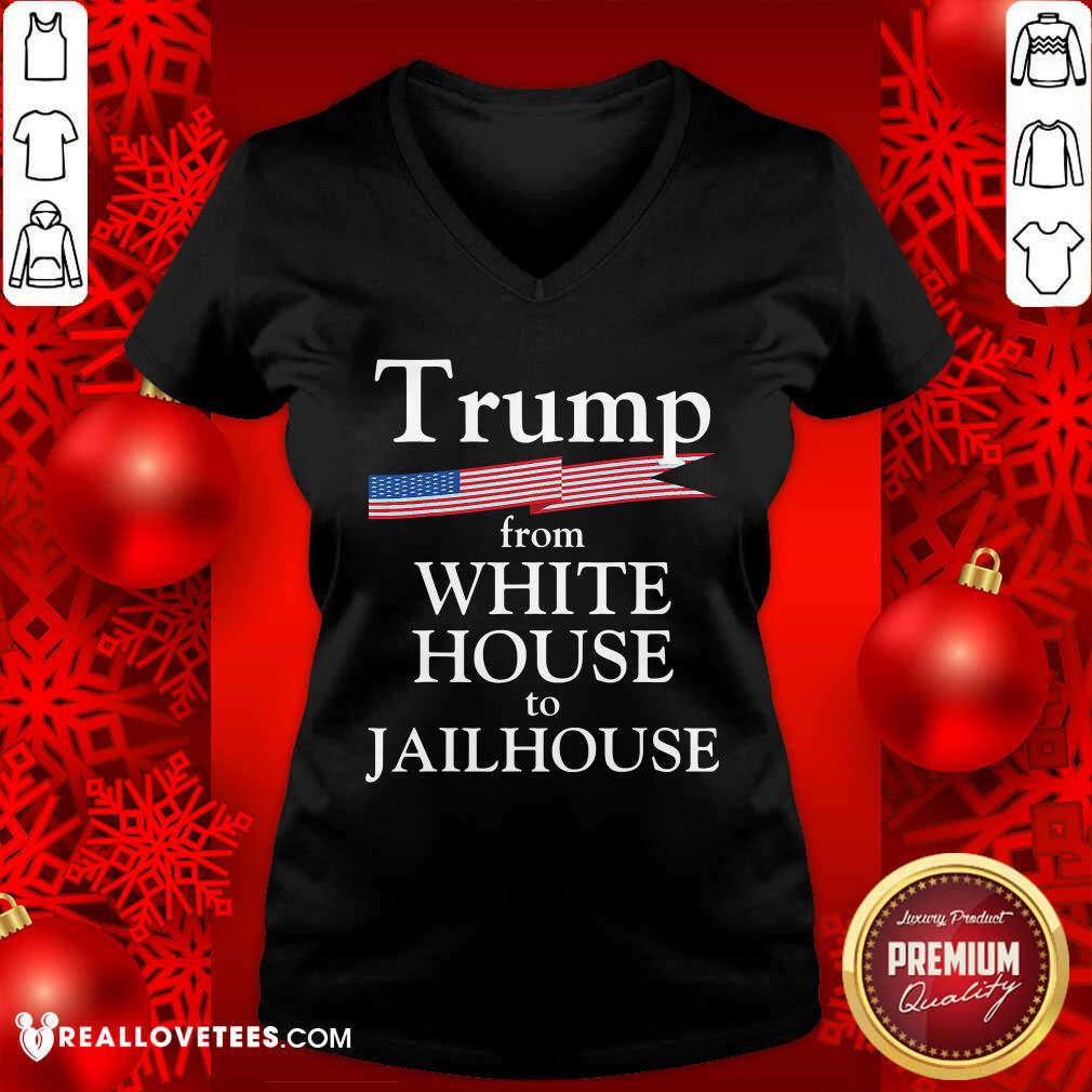 Cool Trump Story From White House To Jailhouse American Flag Shirt