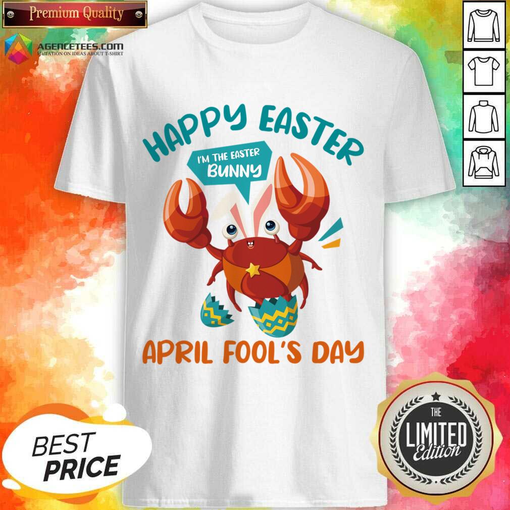 Crab Happy Easter April Fool's Day Bunny Shirt