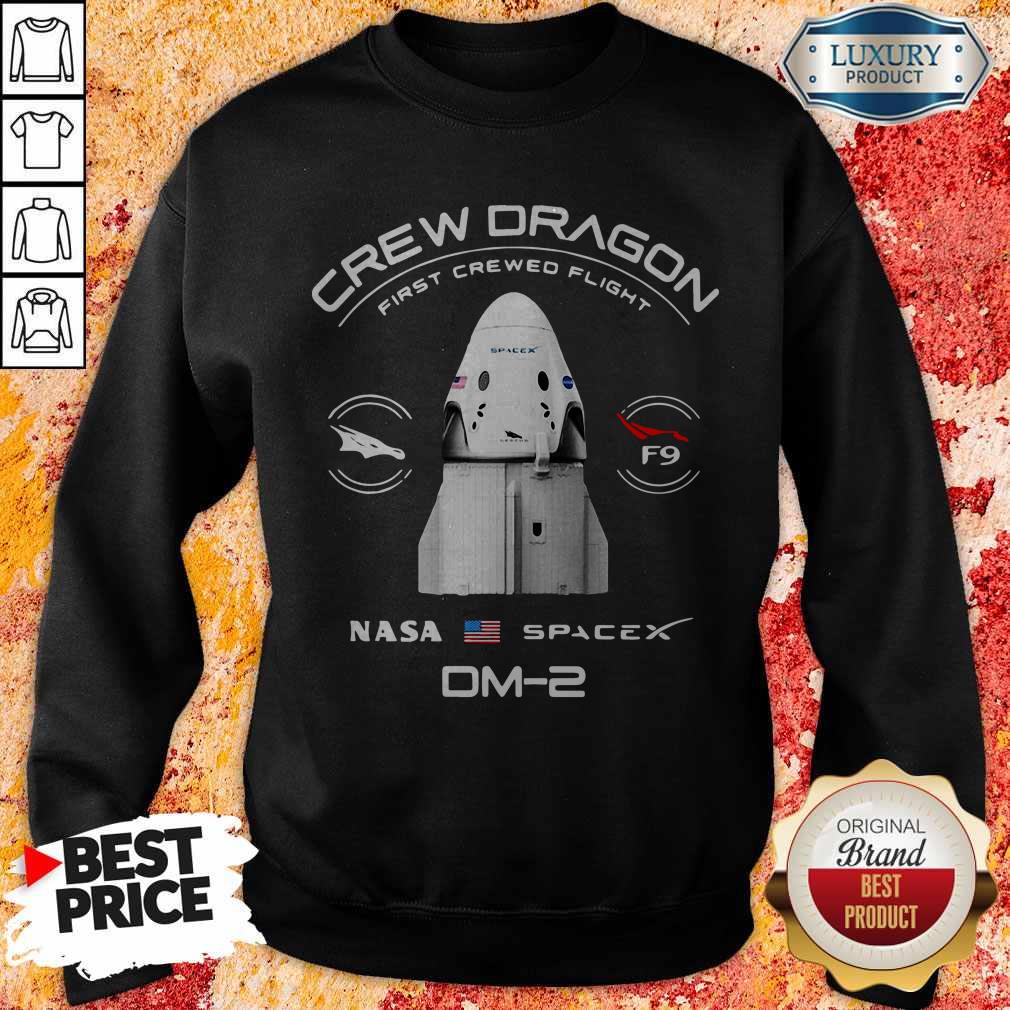 Crew Dragon First Crewed Flight Nasa Space DM-2 Shirt