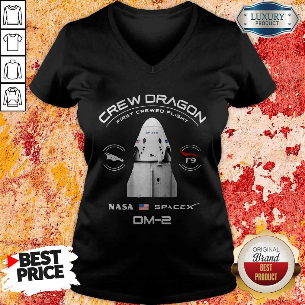 Crew Dragon First Crewed Flight Nasa Space DM-2 Shirt