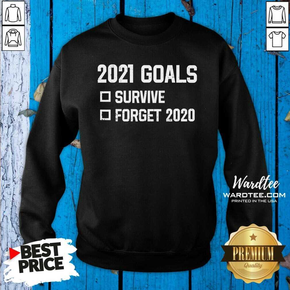 Cute 2021 Goal Survive Forget 2020 New Year Quarantine Shirt