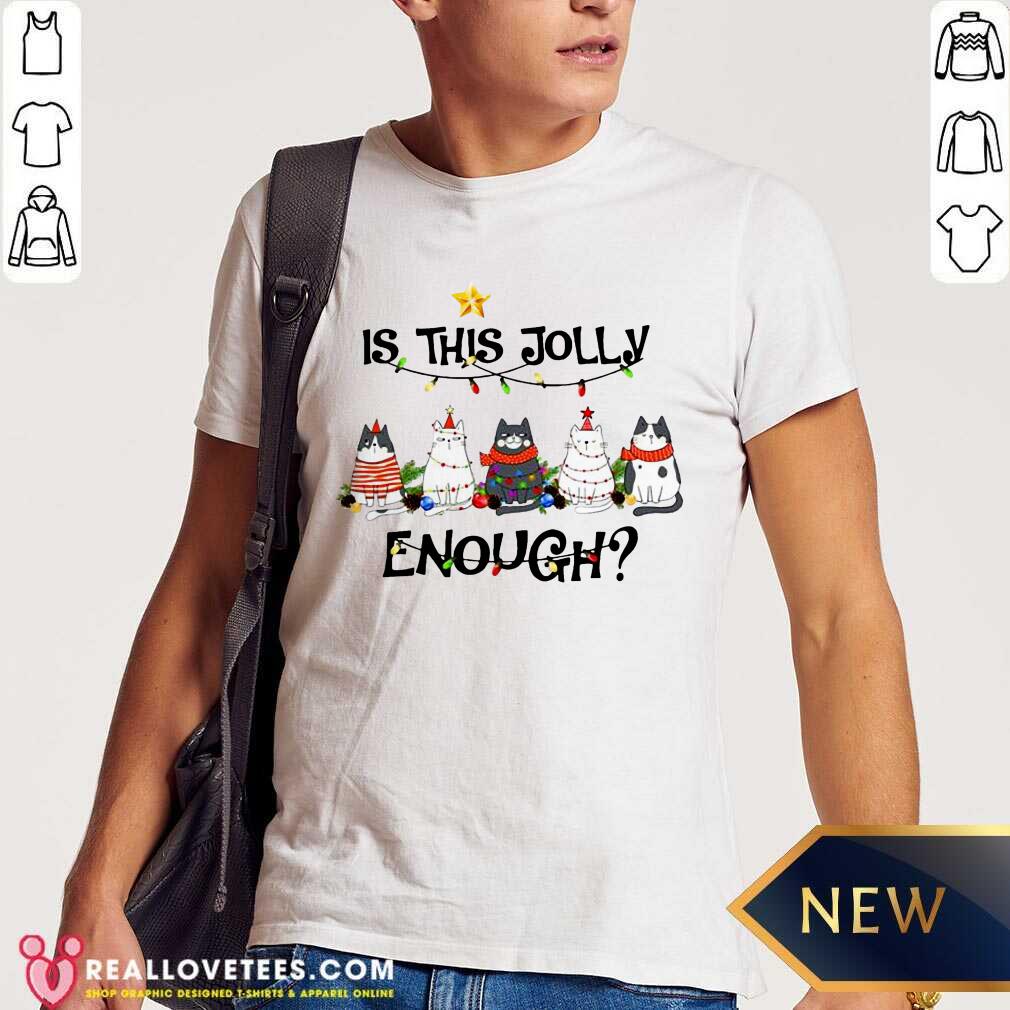 Cute Cats Is This Jolly Enough Christmas Light Shirt