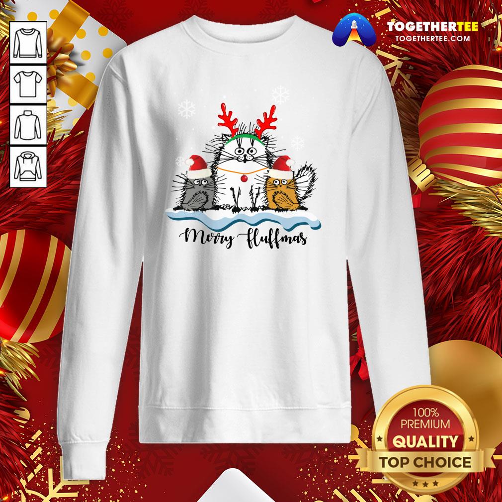 Cute Cats Merry Fluffmas Christmas Shirt