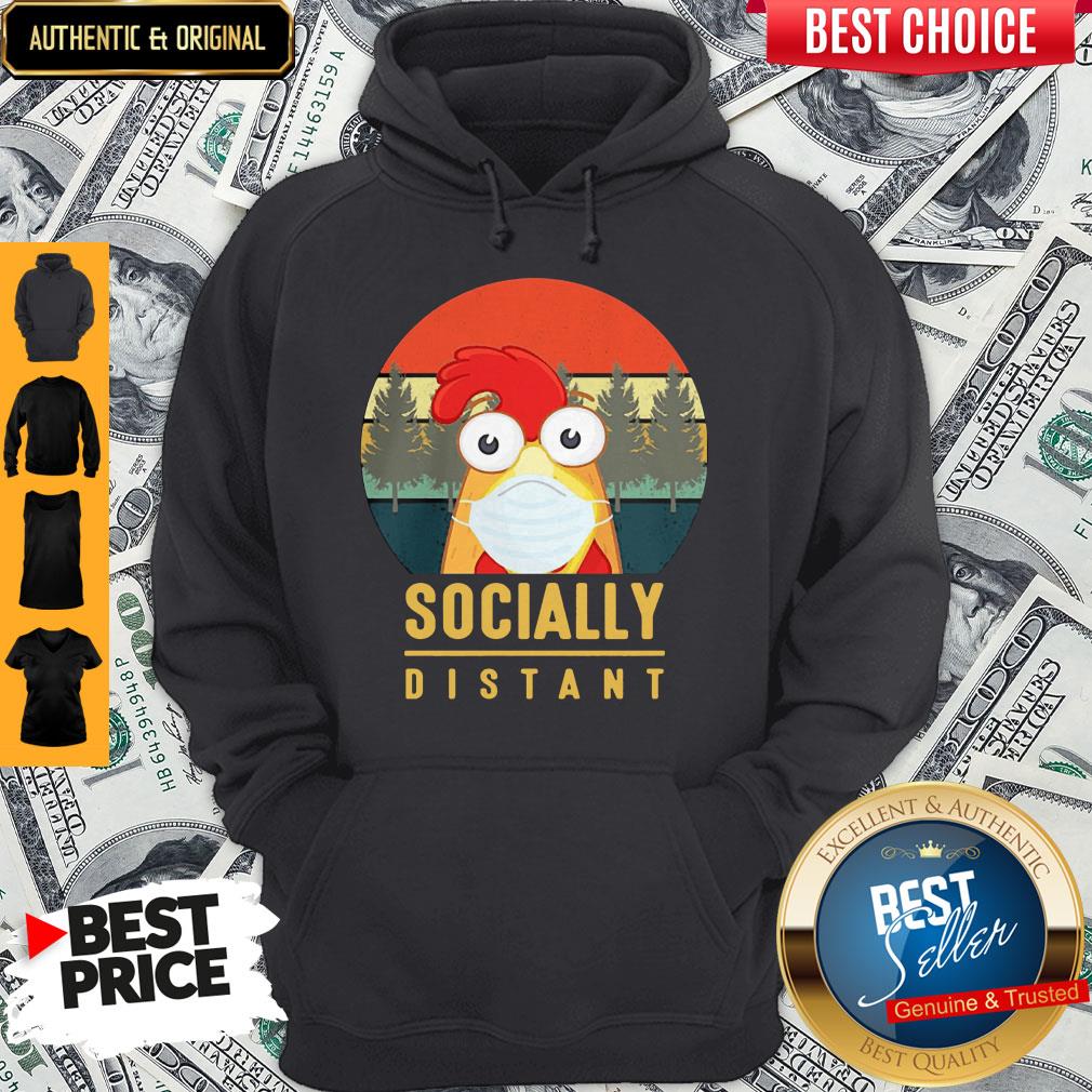 Cute Chicken Mask Socially Distant Covid-19 Shirt