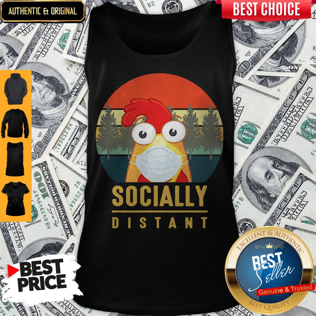 Cute Chicken Mask Socially Distant Covid-19 Shirt