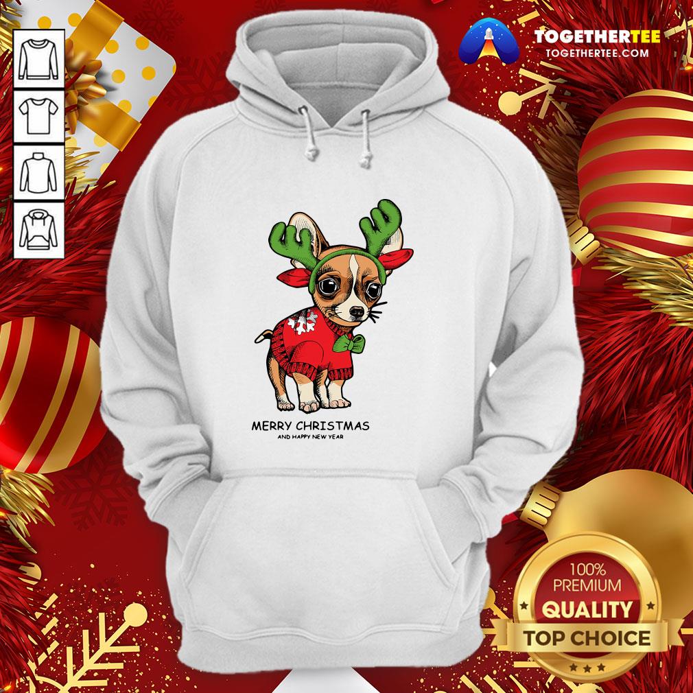 Cute Chihuahua Merry Christmas And Happy New Year Shirt