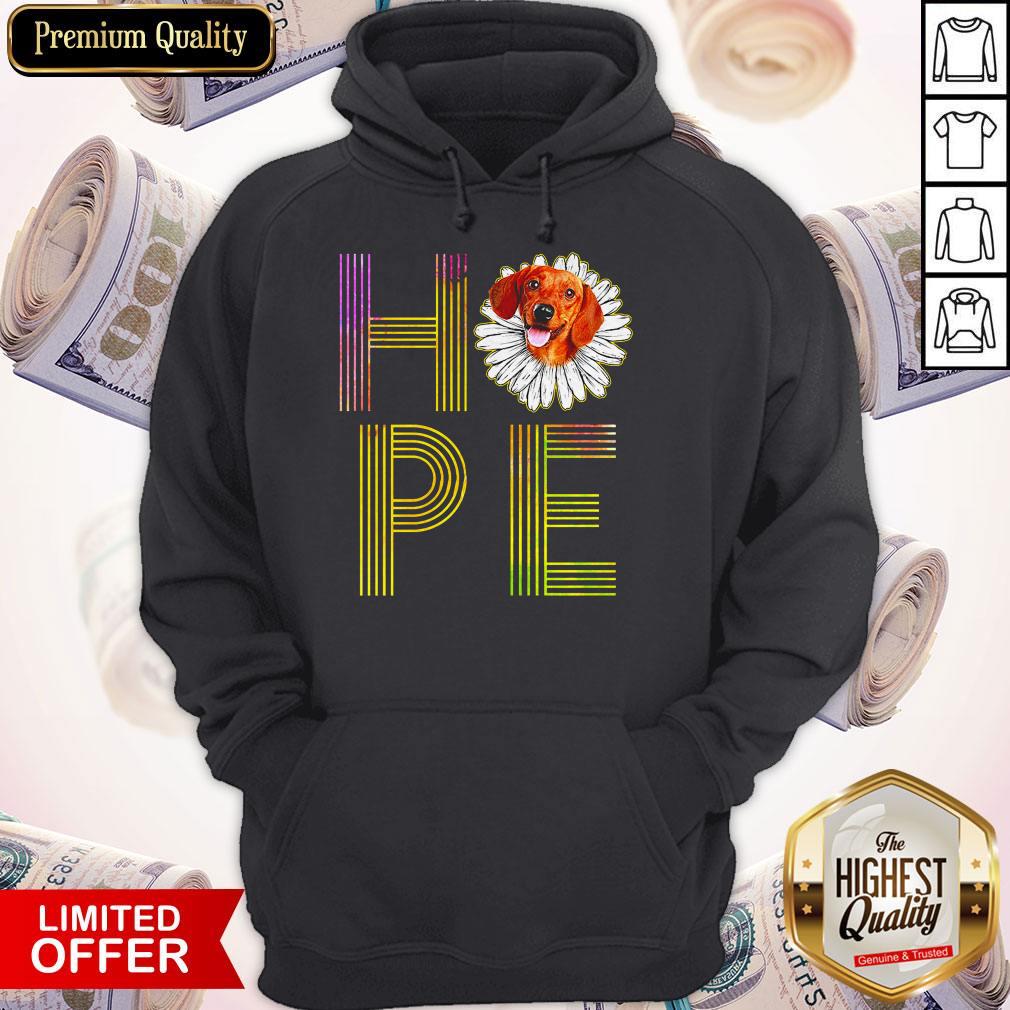 Cute Dachshund Flower Hope Shirt