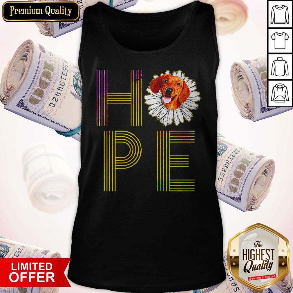 Cute Dachshund Flower Hope Shirt