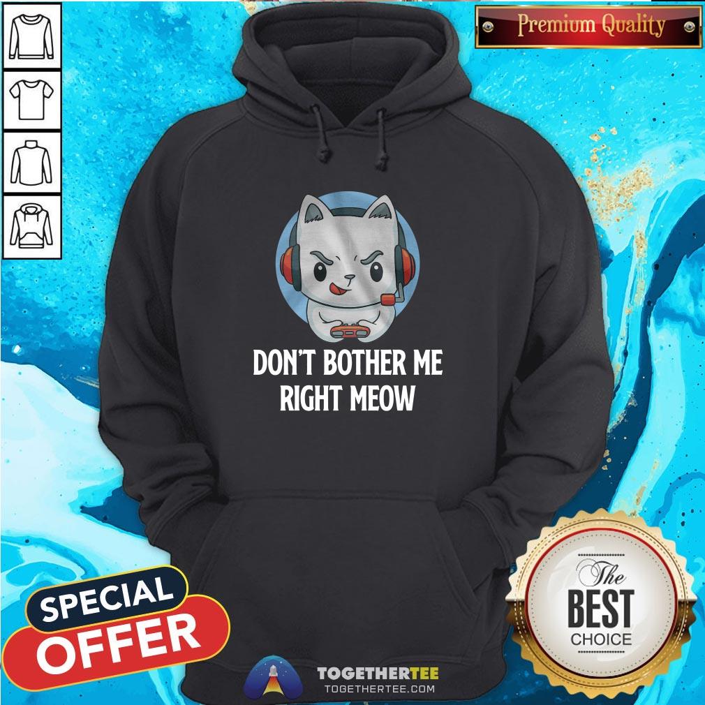 Cute Don’t Bother Me Righ Meow Shirt
