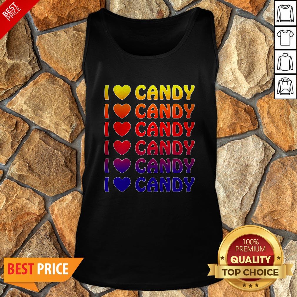 Cute Halloween Candy I Love Candy Boy Girls Kids Gift Shirt