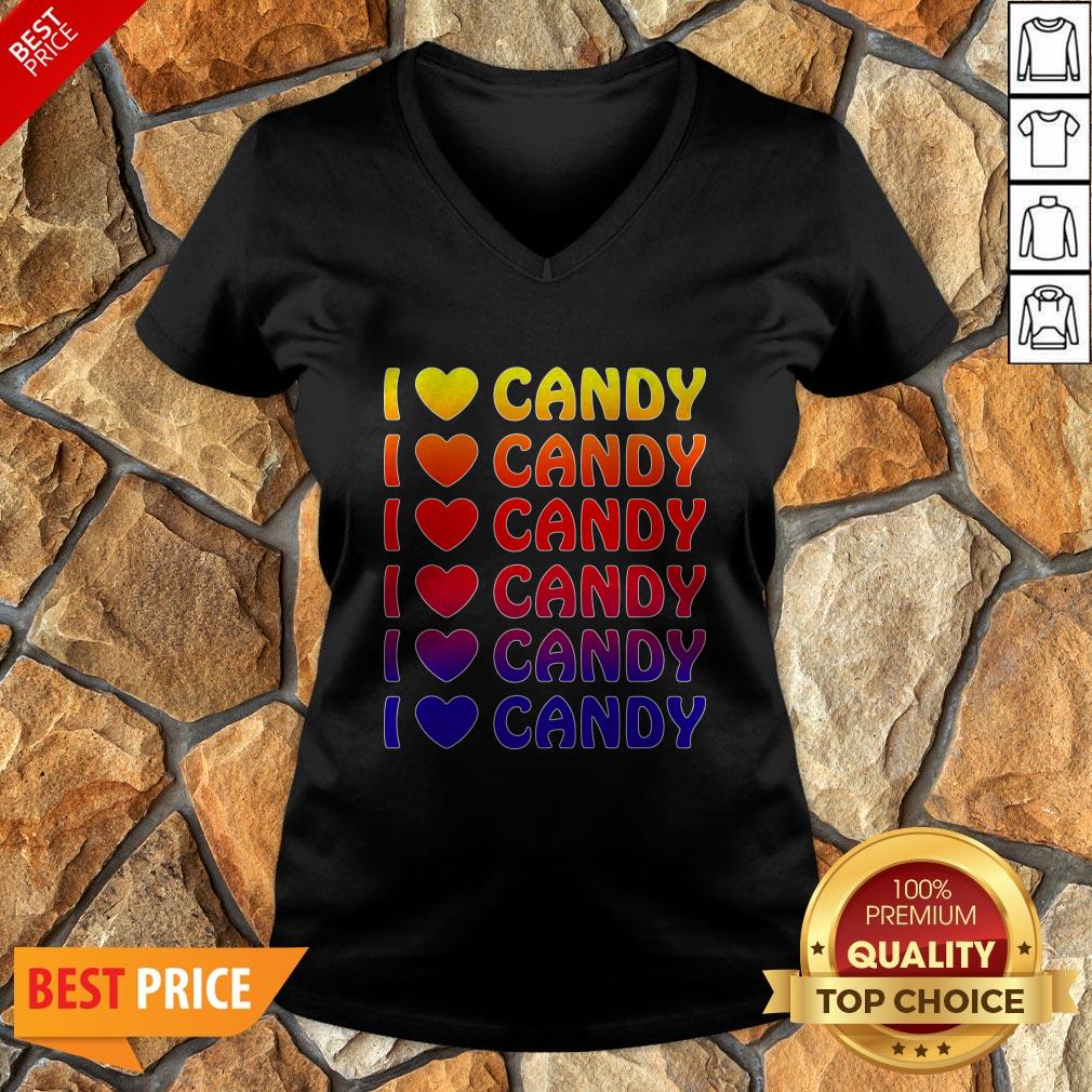 Cute Halloween Candy I Love Candy Boy Girls Kids Gift Shirt