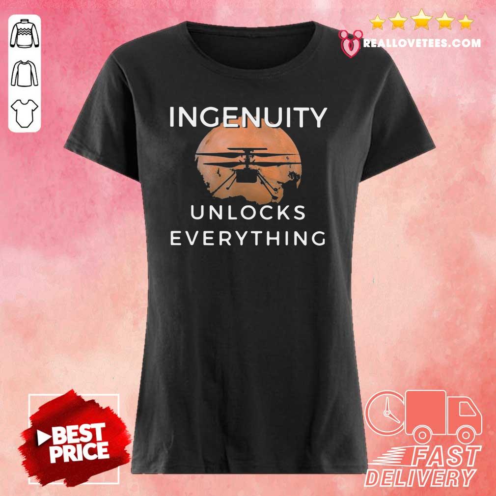Cute Ingenuity Unlocks Everything Perseverance Rover Nasa Shirt