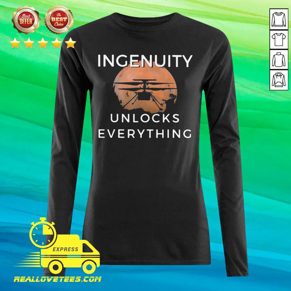 Cute Ingenuity Unlocks Everything Perseverance Rover Nasa Shirt
