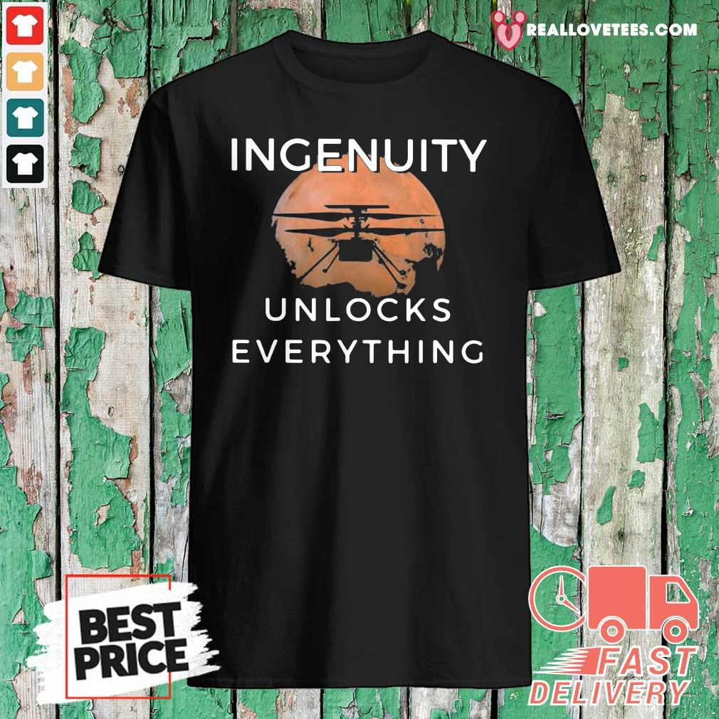 Cute Ingenuity Unlocks Everything Perseverance Rover Nasa Shirt