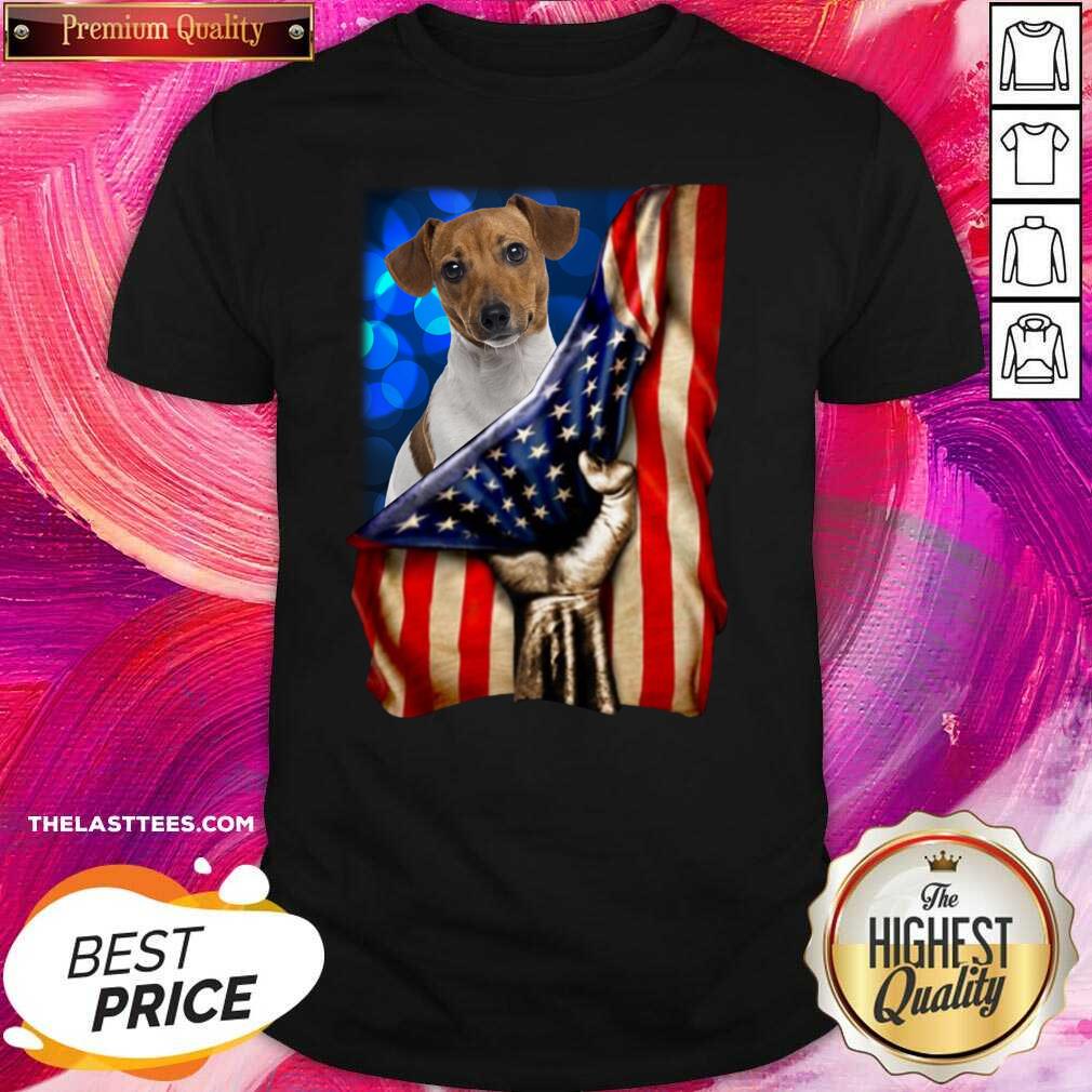 Cute Jack Russell Terrier America 4th Of July Independence Day Shirt