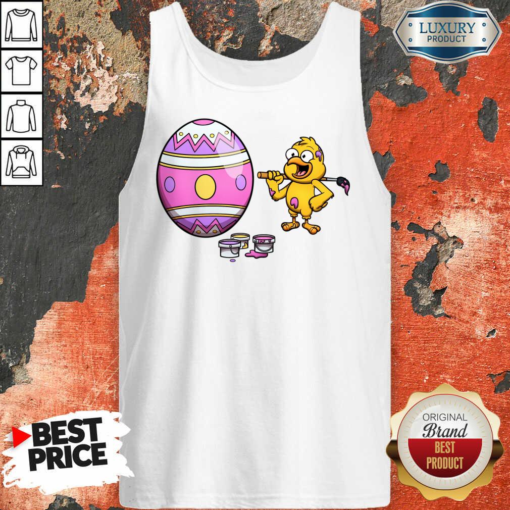 Cute Little Chick Painting An Easter Egg Shirt