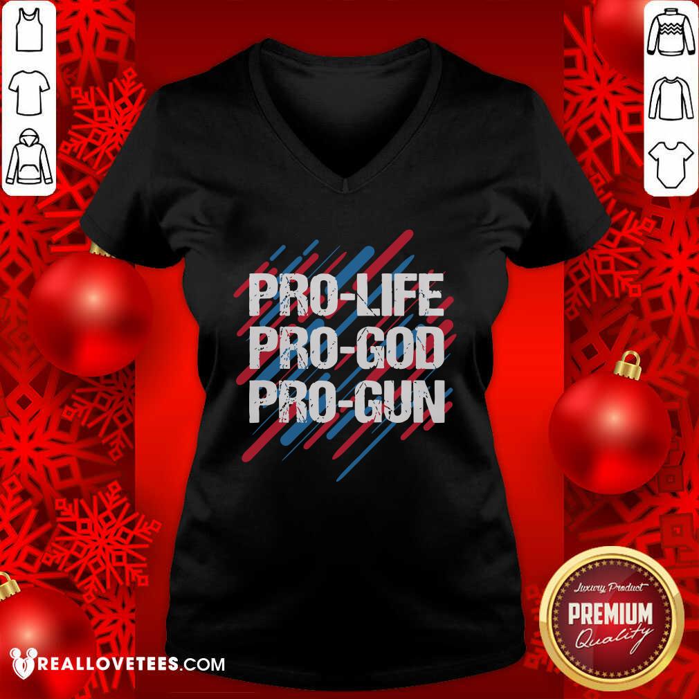 Cute Pro Life Pro God Pro Gun Patriotic Americans Shirt
