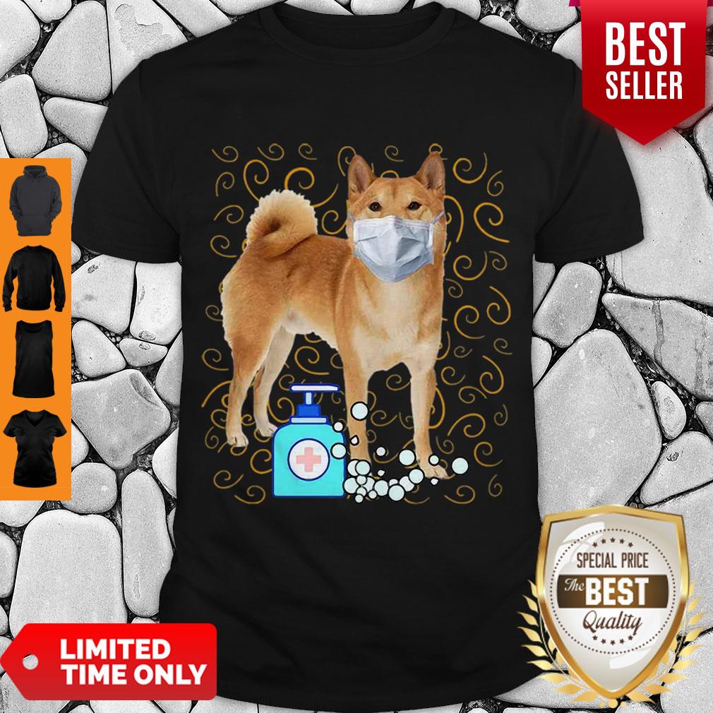 Cute Shiba Inu Mask Wash Your Hand Survived Coronavirus Shirt