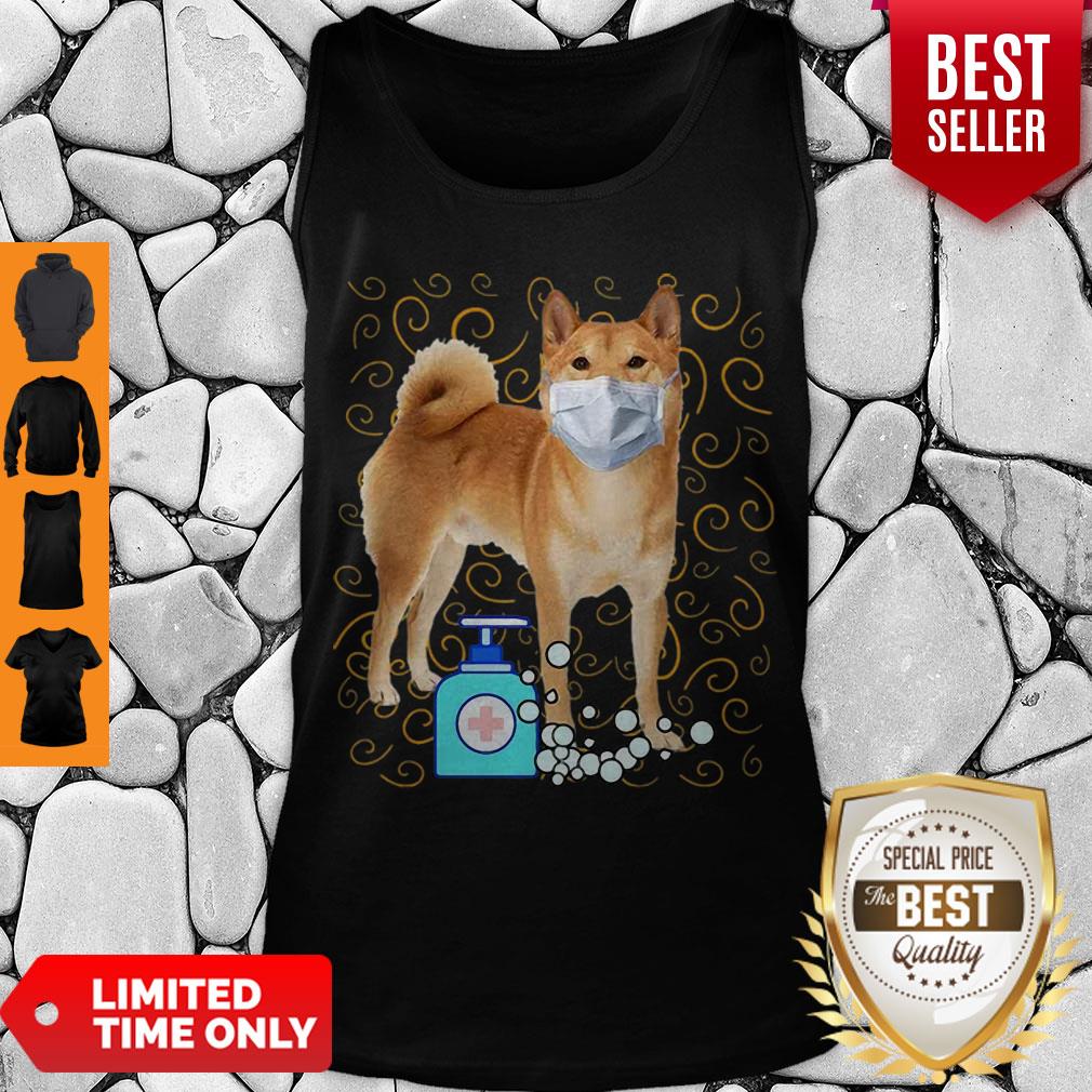 Cute Shiba Inu Mask Wash Your Hand Survived Coronavirus Shirt