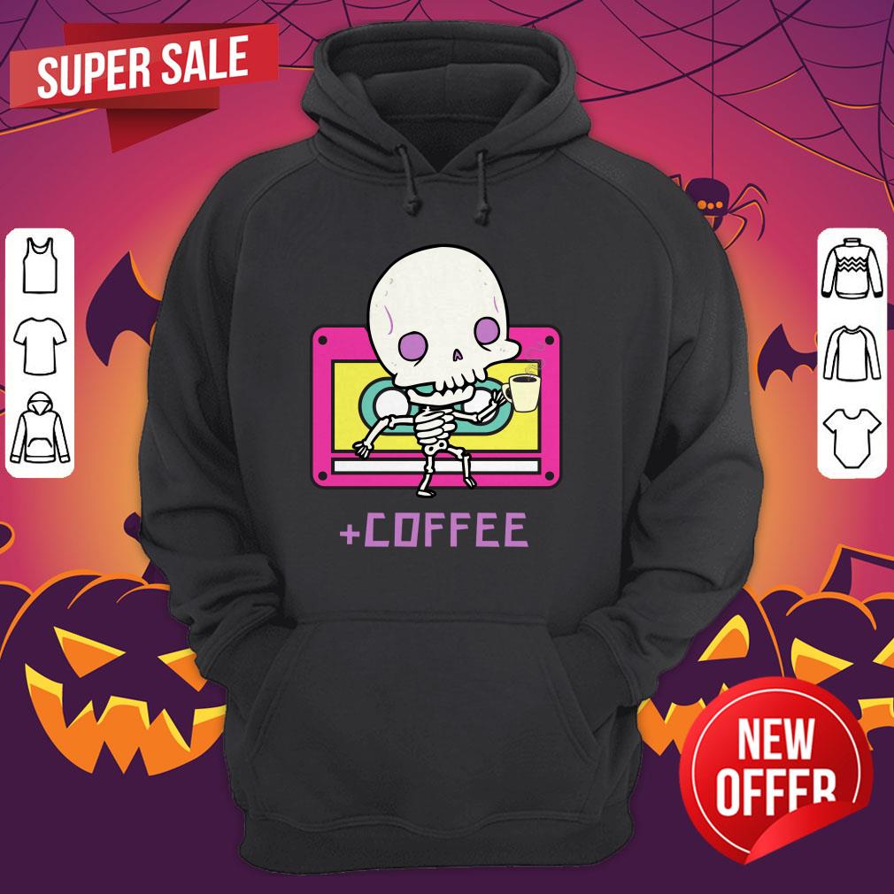 Cute Skeleton Drinking Coffee Day Dead Dia De Los Muertos Shirt