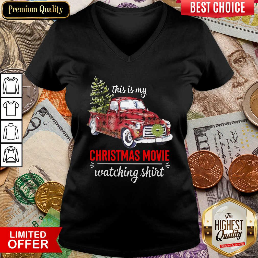 Cute Truck This Is My Christmas Movie Watching Shirt