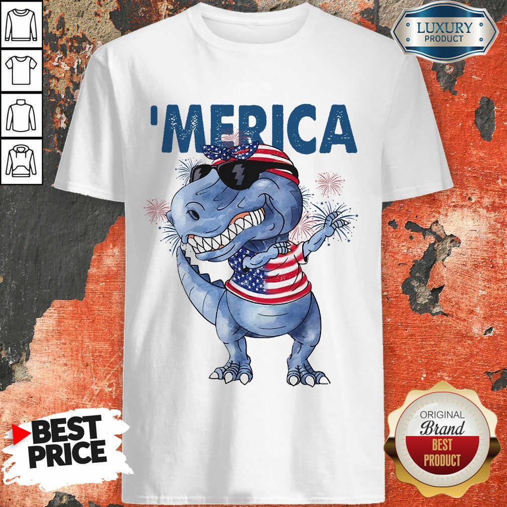 Dabbing Rex Independence Day Shirt