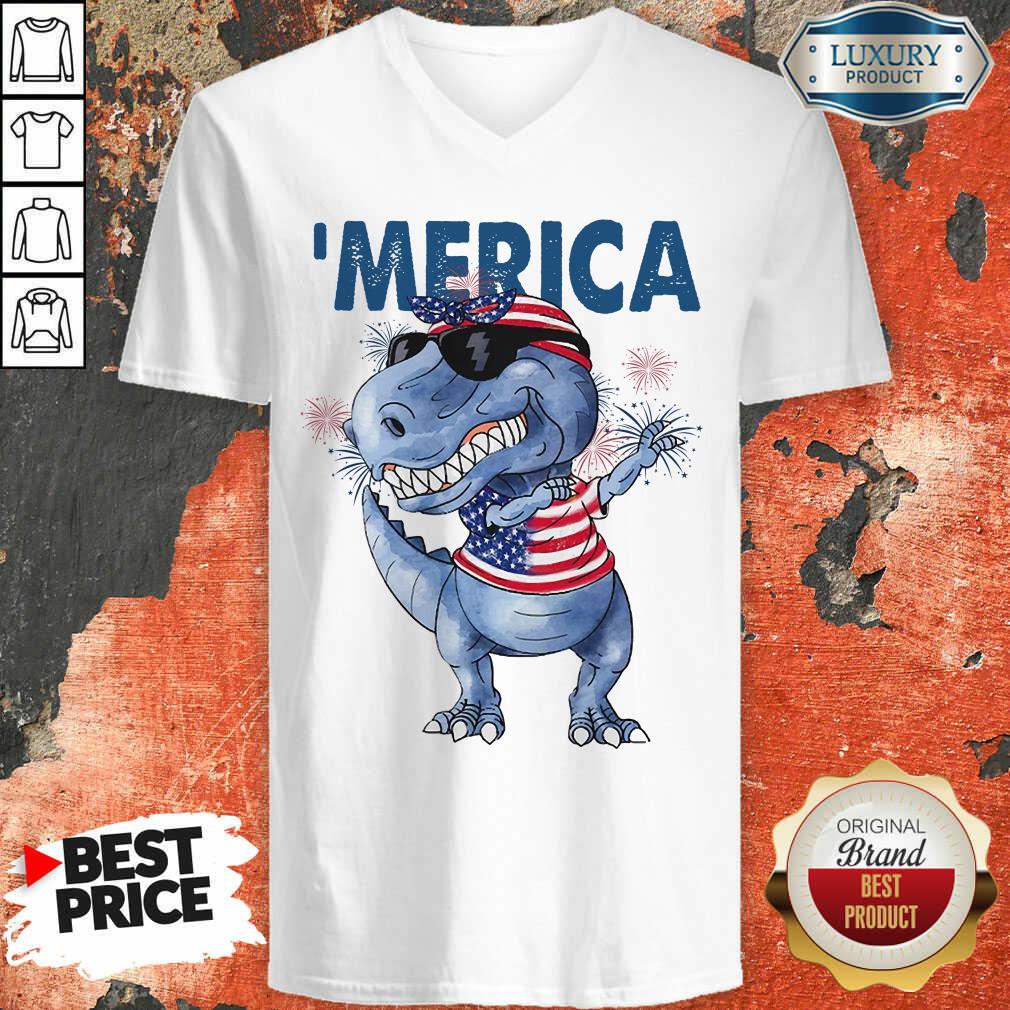 Dabbing Rex Independence Day Shirt