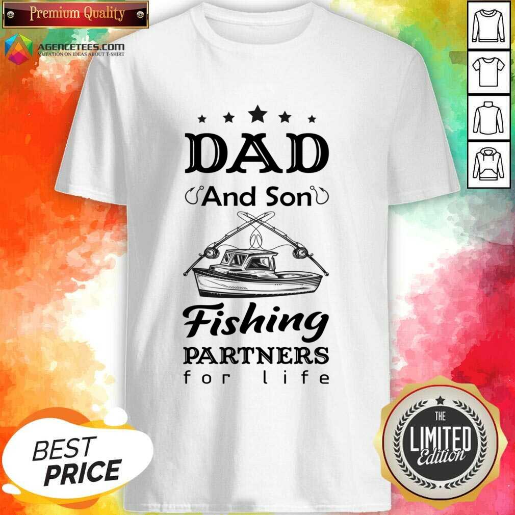Dad And Son Fishing Partners For Life Shirt