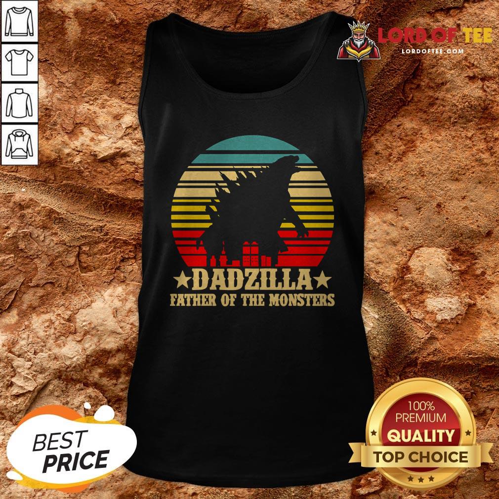 Dadzilla Father Of The Monsters Vintage Retro Shirt