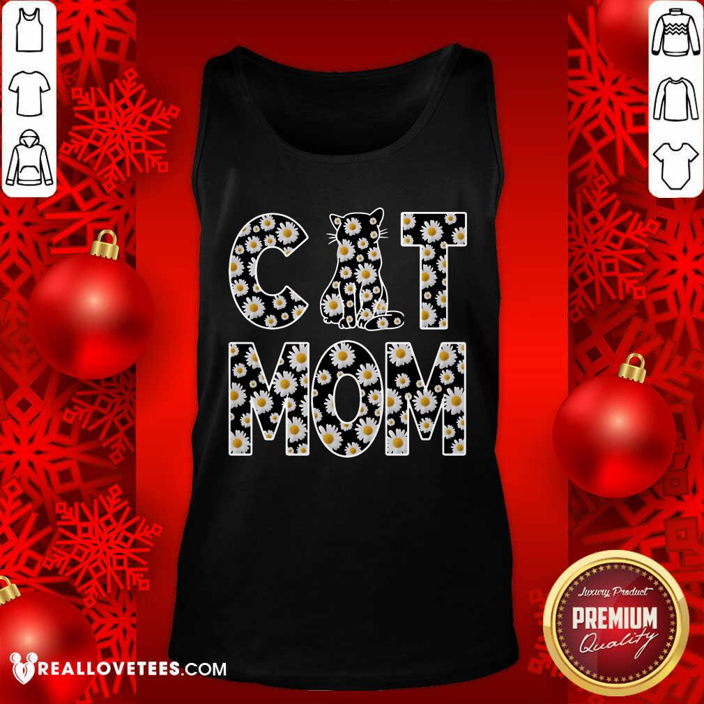 Daisy Flowers Cat Mom Shirt
