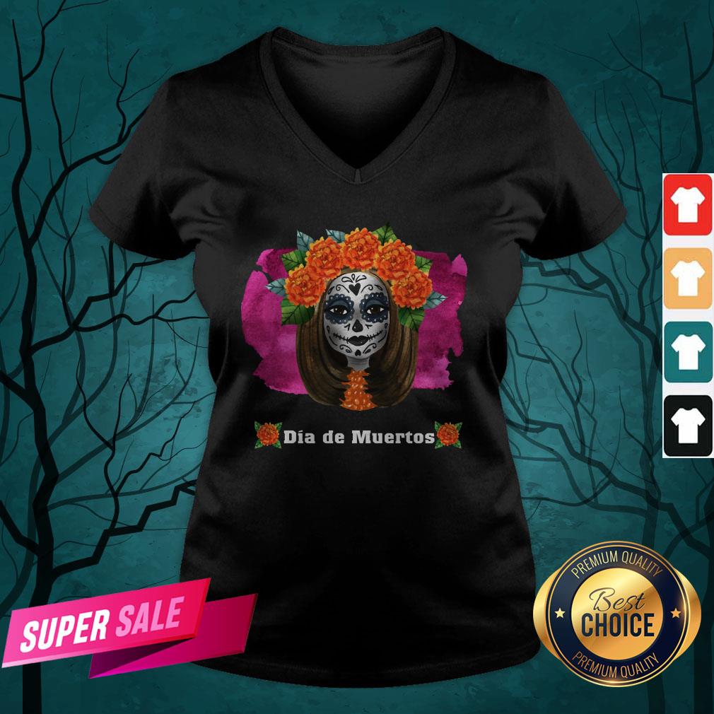Day Of Dead Dia De Muertos Sugar Skull Girl Shirt