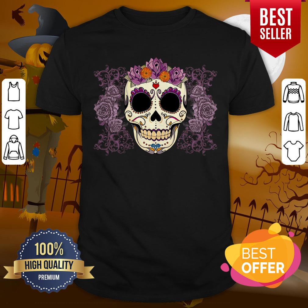 Day Of The Dead Muertos Vintage Skull And Roses Shirt