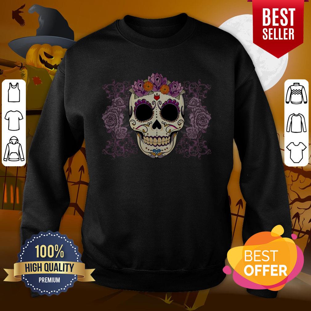 Day Of The Dead Muertos Vintage Skull And Roses Shirt