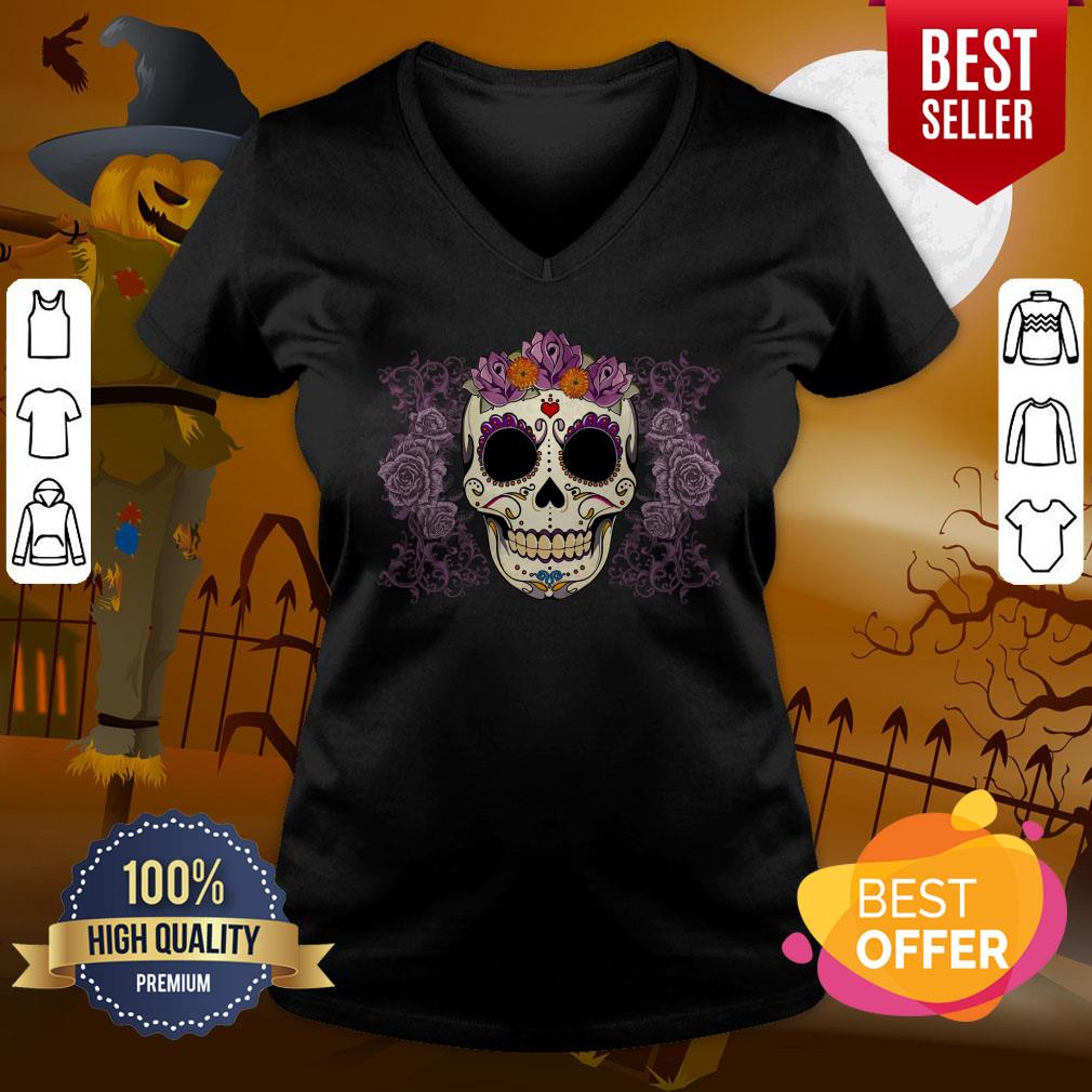 Day Of The Dead Muertos Vintage Skull And Roses Shirt