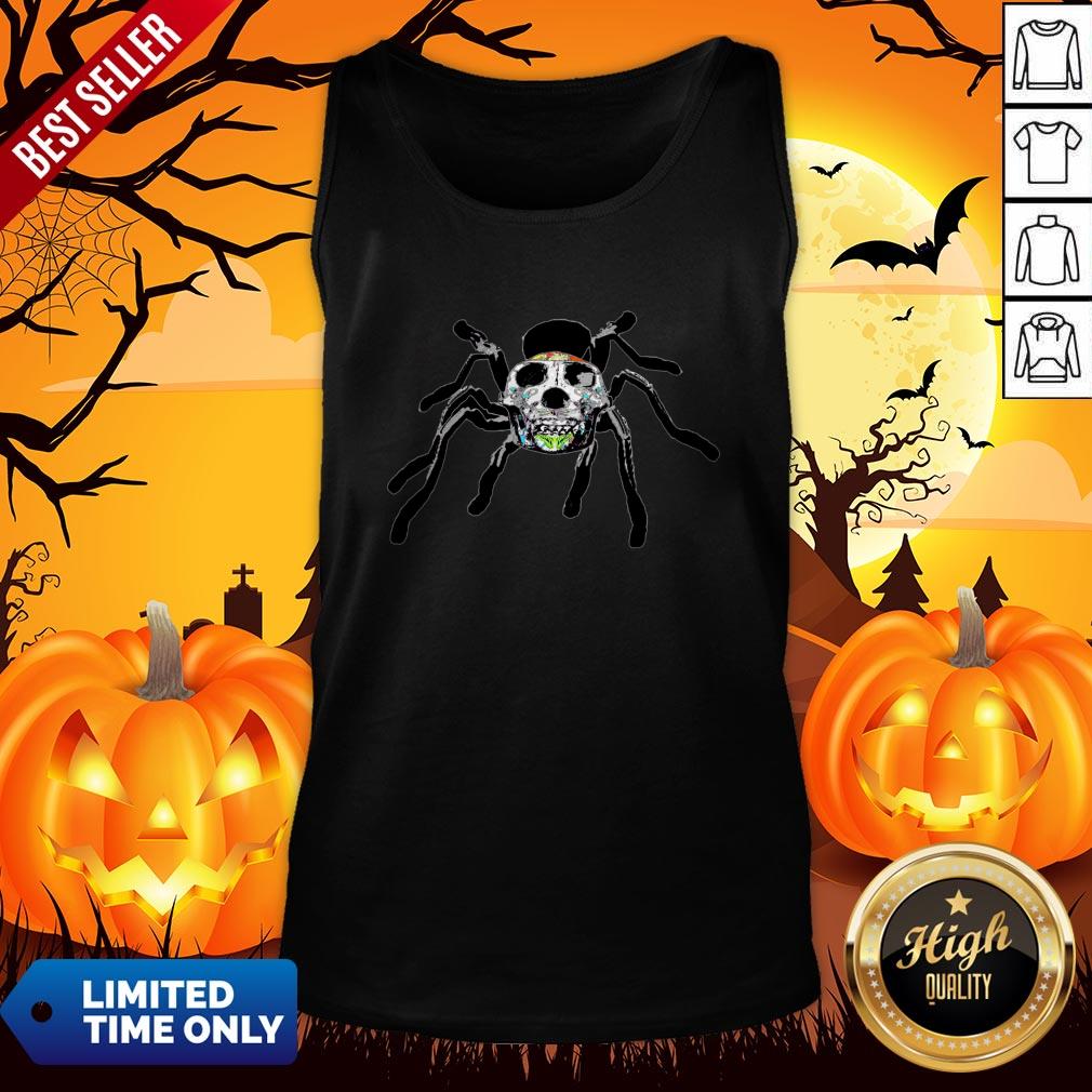 Day Of The Dead Skull Tarantula Halloween Day Shirt