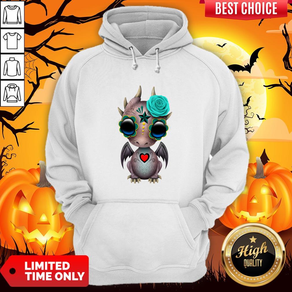 Day Of The Dead Sugar Skull Baby Dragon Halloween Shirt