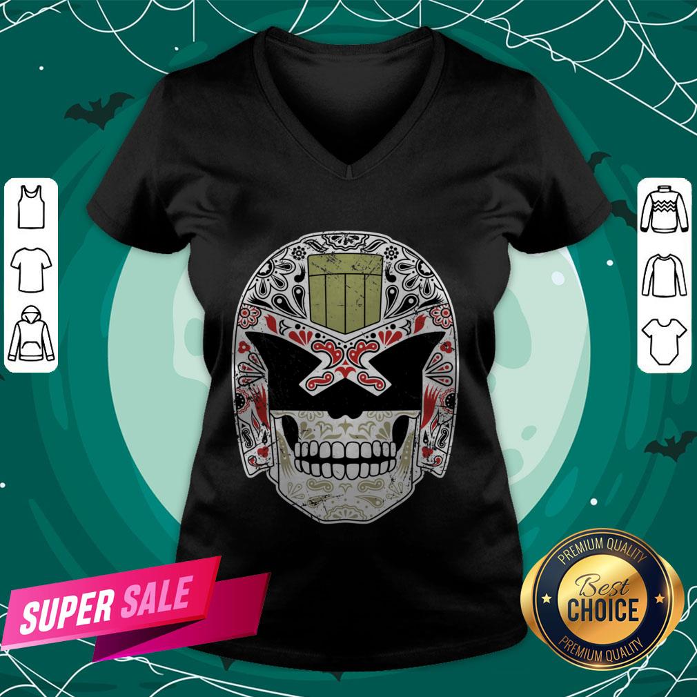 Day Of The Dredd Variant Sugar Skull Dia De Muertos Shirt
