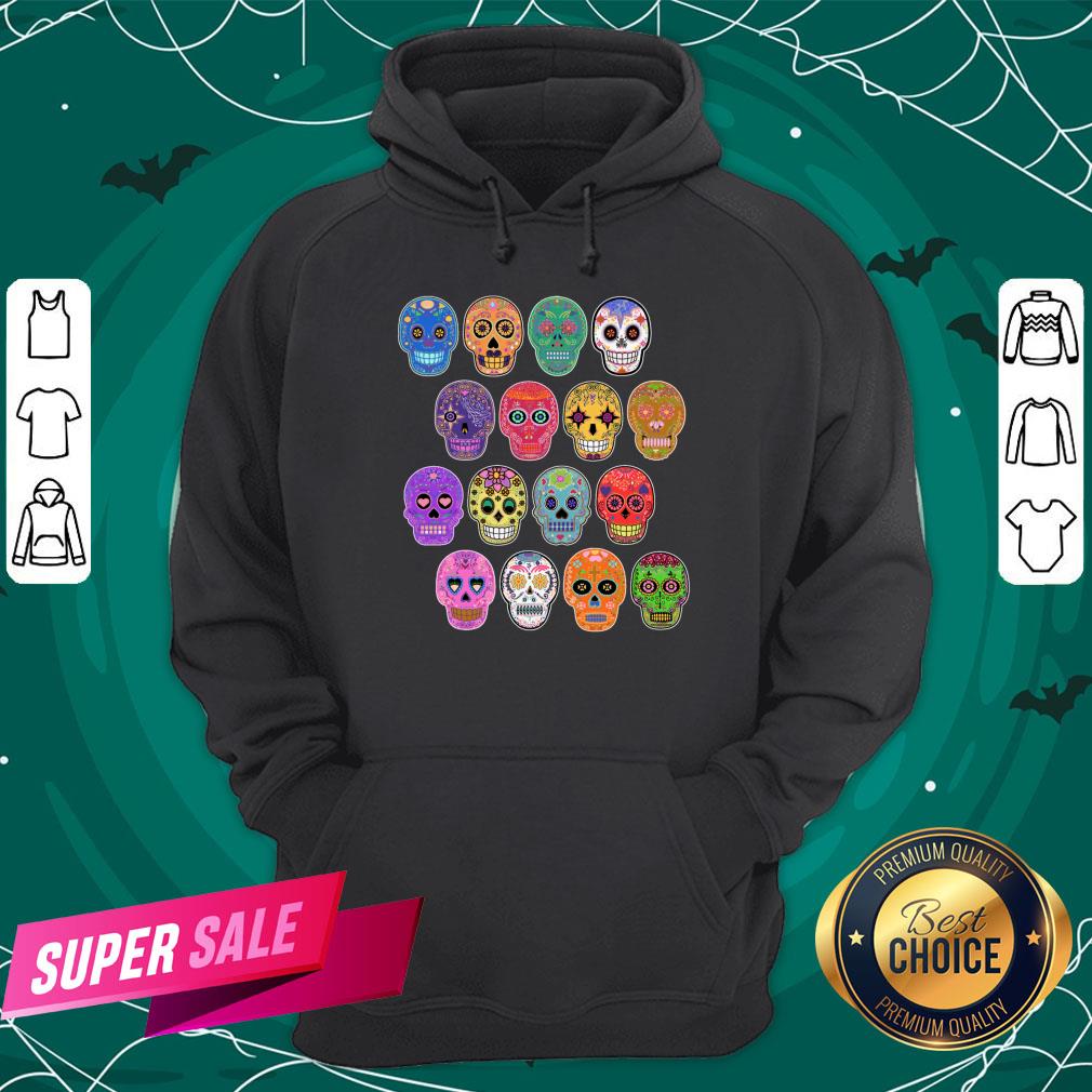 Dia De Los Muertos Day Dead Sugar Skull Colorful Shirt