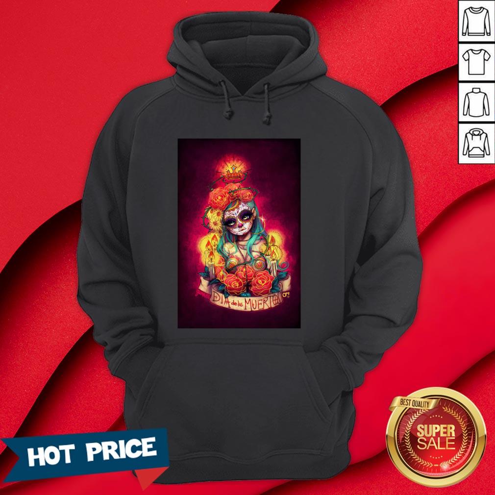 Día De Los Muertos Day Of Dead Sugar Skull Girl Shirt