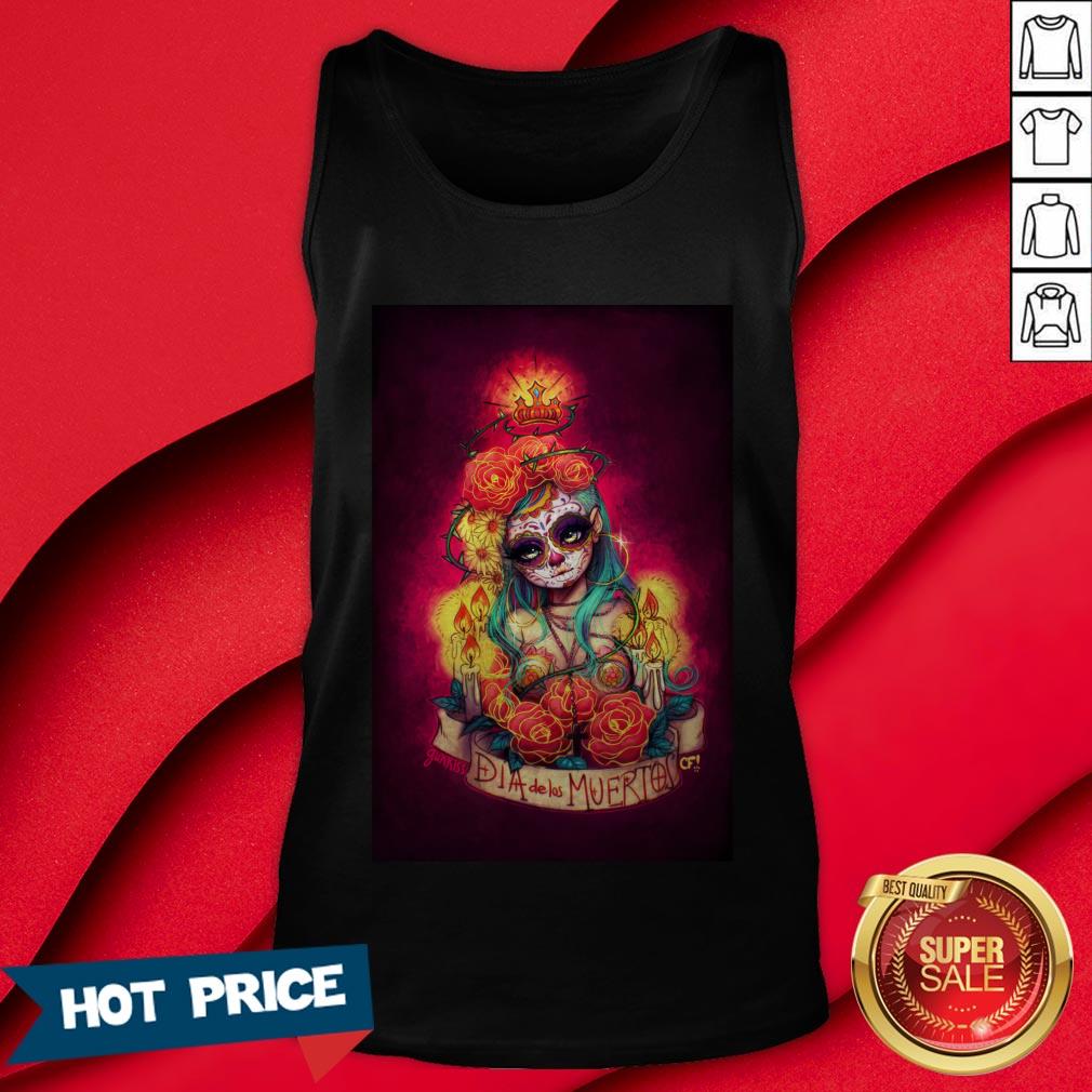 Día De Los Muertos Day Of Dead Sugar Skull Girl Shirt