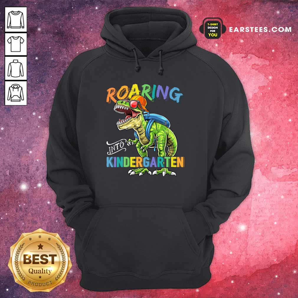 Dinosaur Roaring Into Kindergarten Shirt