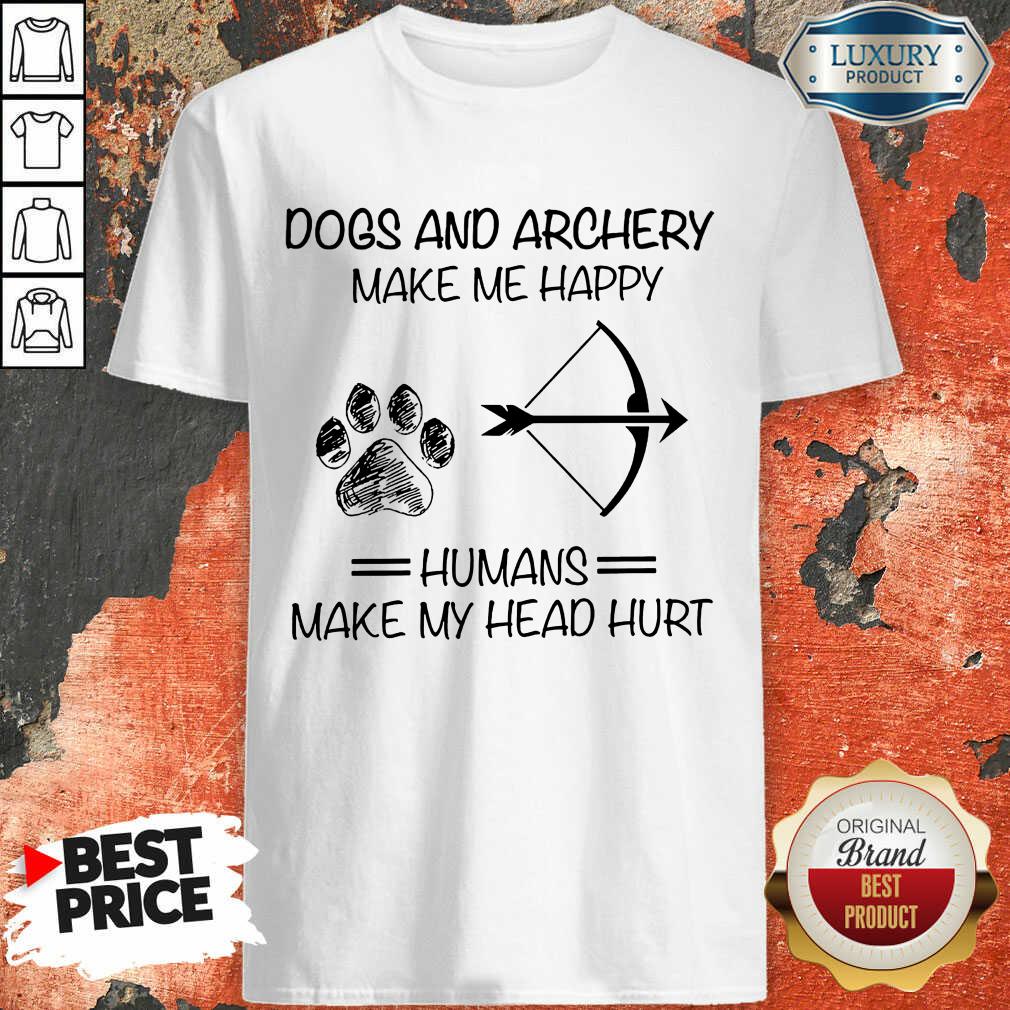 Dog And Archery Humans Shirt