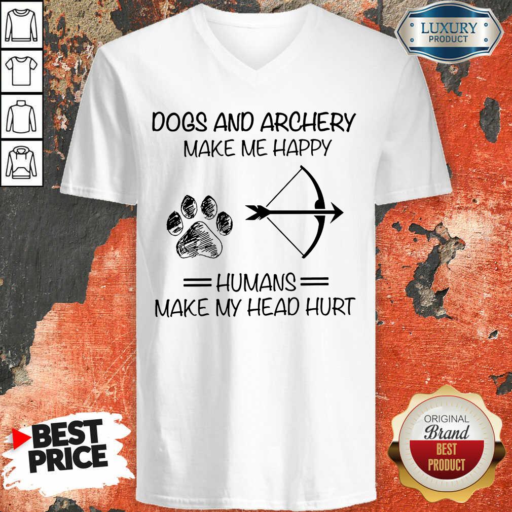 Dog And Archery Humans Shirt