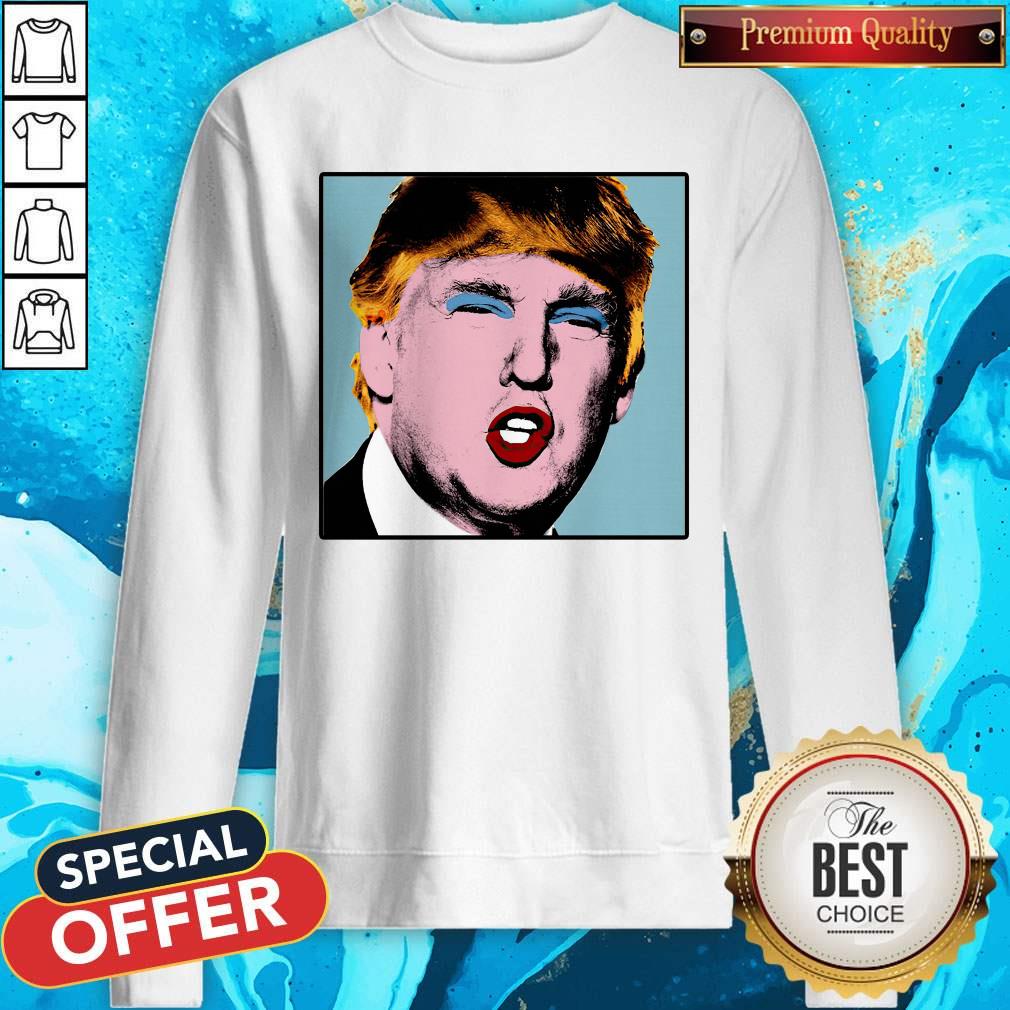 Donald Trump Makeup Style Warhol Shirt